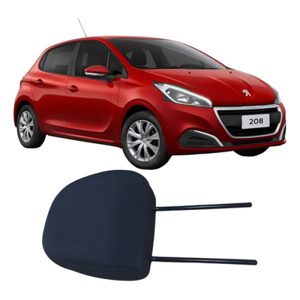 Encosto Cabeça Banco Dianteiro Peugeot 208 2019 Prata