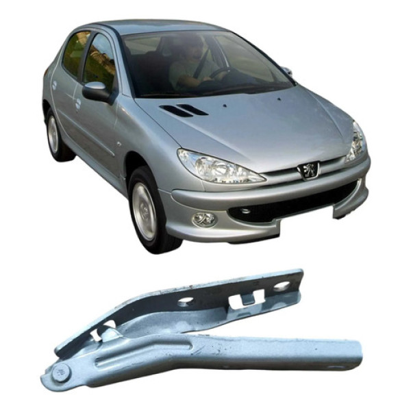 Dobradiça Esquerda Capo Peugeot 206 207 1.4 2008 Sensation