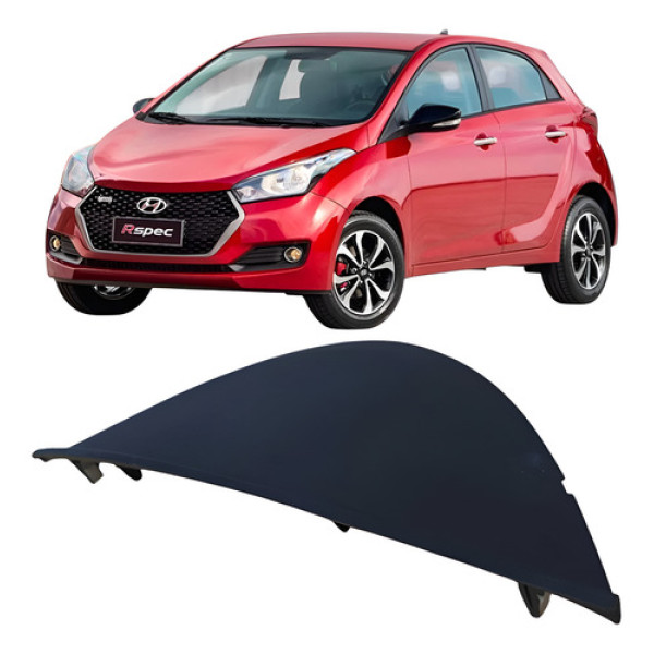 Moldura Esquerda Painel Frontal Hyundai Hb20 2017 847651s000 Preto