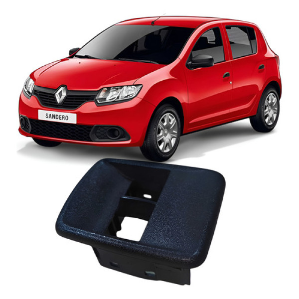 Moldura Botão Vidro Elétrico Dianteiro Esquerdo Sandero 2019