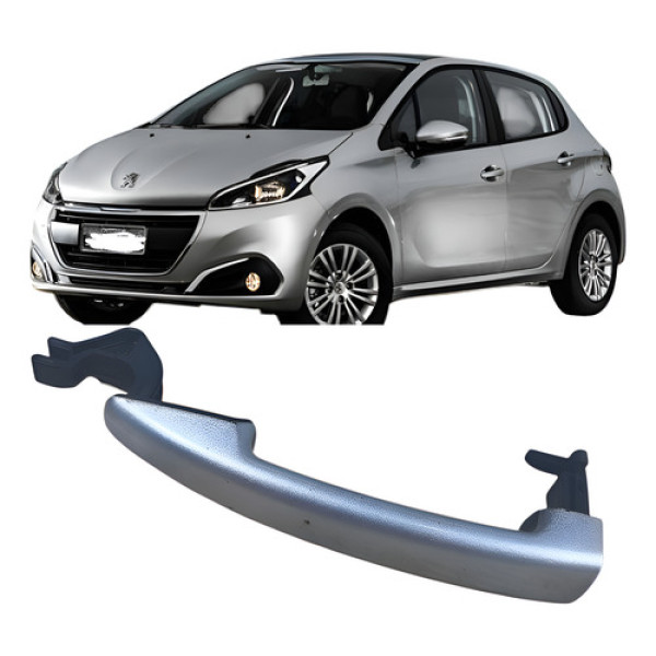 Maçante Externa Dianteiro Direito Cinza Peugeot 208 2019   Prata Dianteira