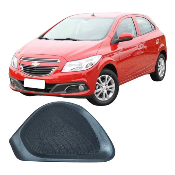 Tela Alto Falante Traseiro Esquerdo Chevrolet Onix 2014 Preto