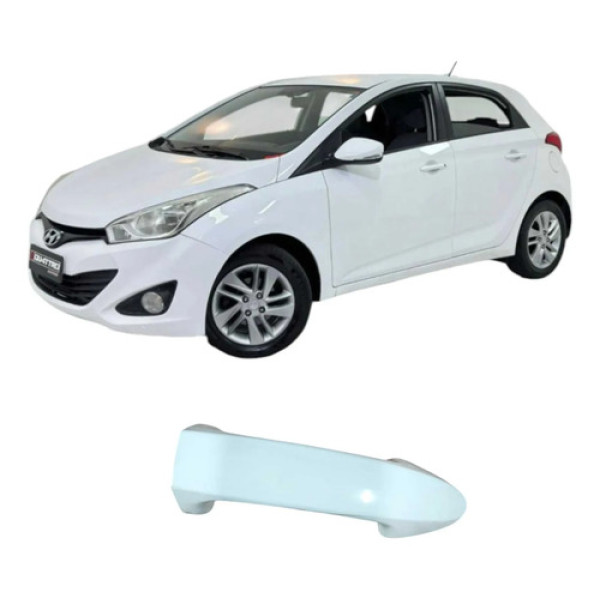 Maçaneta Traseira Esquerda Hyundai Hb20 2014 1.0 Original Branco Traseira