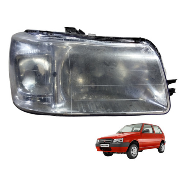 Farol Dianteiro Direito Fiat Uno Mille Economy 2004 A 2013 Direito/passageiro