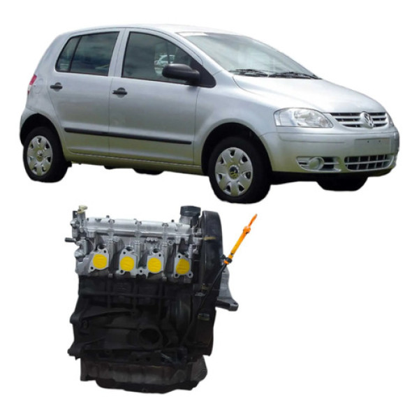 Motor Parcial Polo Fox Spacefox 1.6 2007 Flex 103cv 