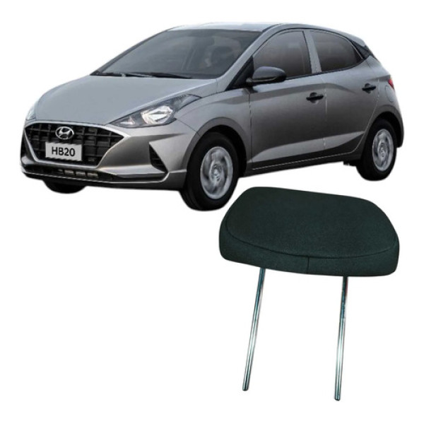Escoro Cabeça Banco Traseiro Hyundai Hb20 1.0 Sense 2020 Preto