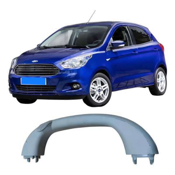 Alça Teto Pegador Mão Dianteiro Ford Ka 2018 Creme Creme