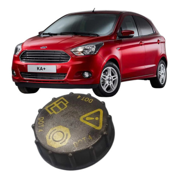 Tampa Do Reservatório De Freio Ford Ka 2017-2020 E3b12k478a Preto