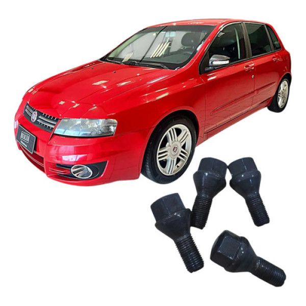 Jogo 4 Parafusos De Roda Fiat Stilo 1.8 2009 Original