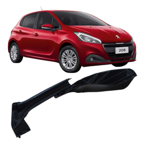 Guia Vidro Trilho Traseiro Esquerdo Peugeot 208 1.2 2019  Preto