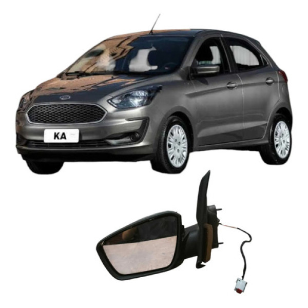 Retrovisor Manual Esquerdo Ford Ka 2019 20735011bl1 Original