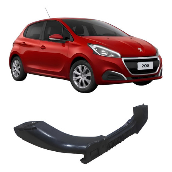 Guia Porta Traseira Direita Peugeot 208 2019 1.2 3c 98007668 Preto
