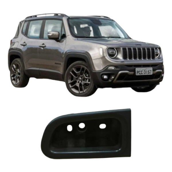 Puxador Porta Dianteira Esquerda Jeep Renegad 2019 735580163 Preto