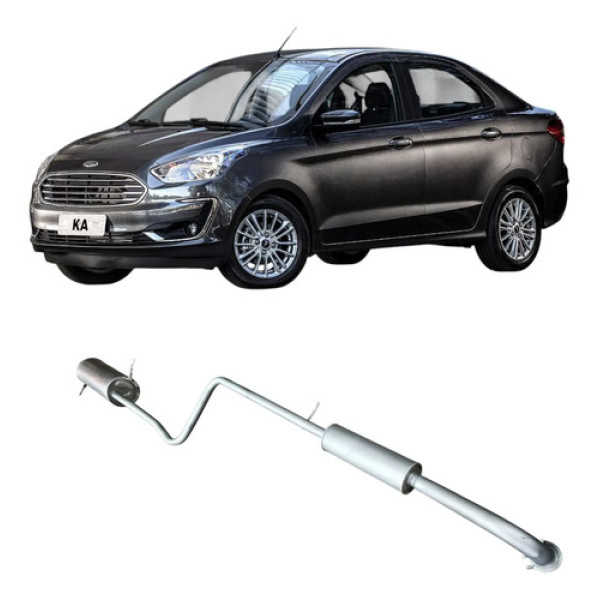 Cano Escapamento Completo Ford Ka 2020 1.0 3c Original 