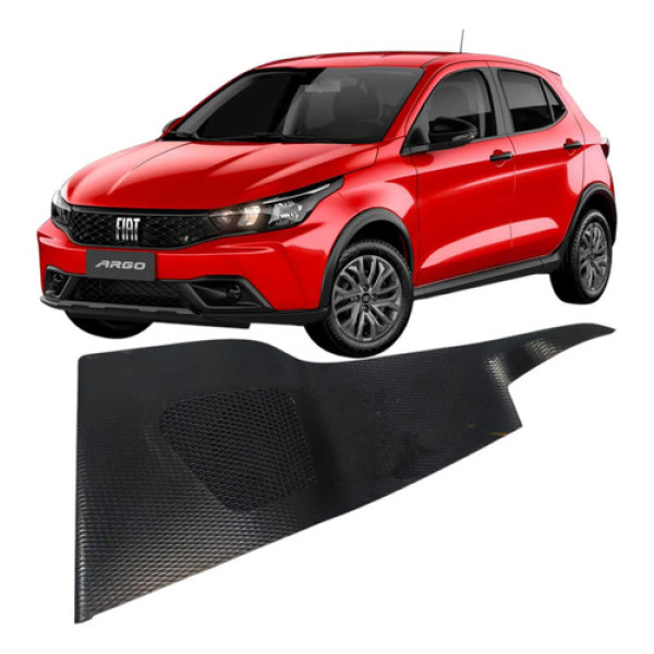 Acabamento Interno Porta Traseiro Direito Fiat Argo 2023 Preto