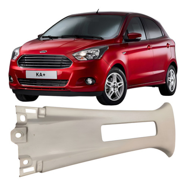 Moldura Cinto Segurança Coluna Esquerdo Ford Ka 2017-2020  Branco