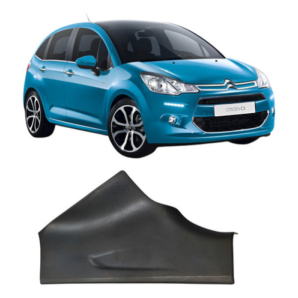 Soleira Porta Traseira Direita Citroen C3 2013 A 2020 Preto Preto