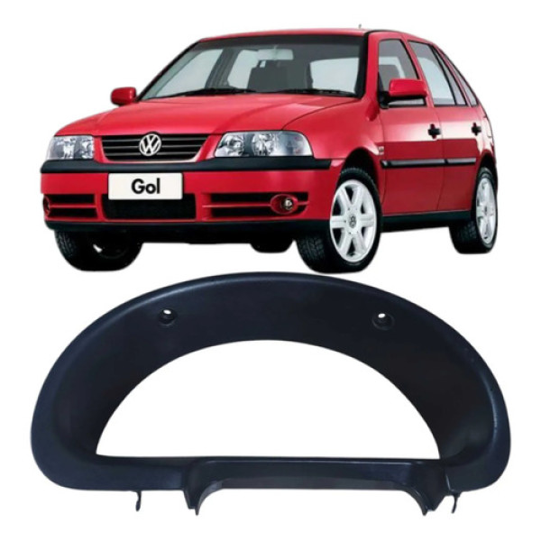 Moldura Painel Instrumentos Volkswagen Gol 2005 377857059a Preto