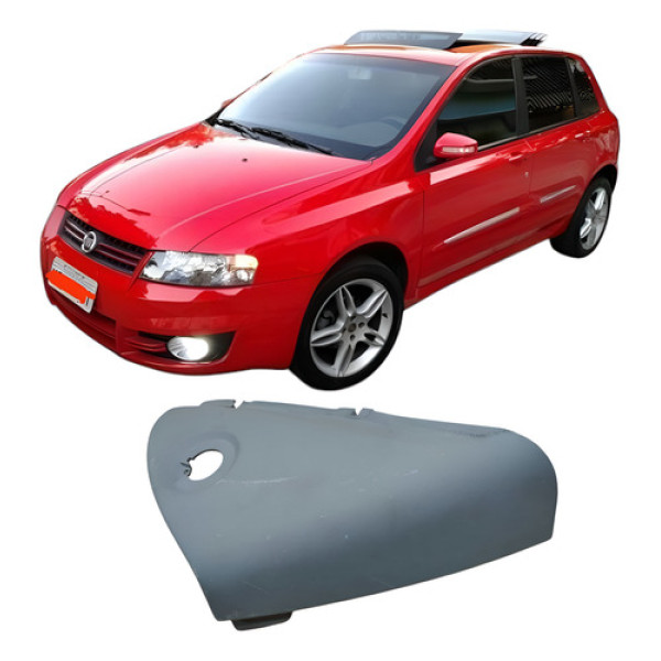 Acabamento Lateral Painel Fiat Stilo 2009 735295229 Vermelho Animal Print