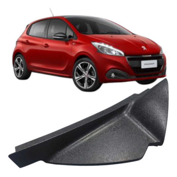 Acabamento Lateral Esquerdo Painel Peugeot 208 2017 Allure Branco