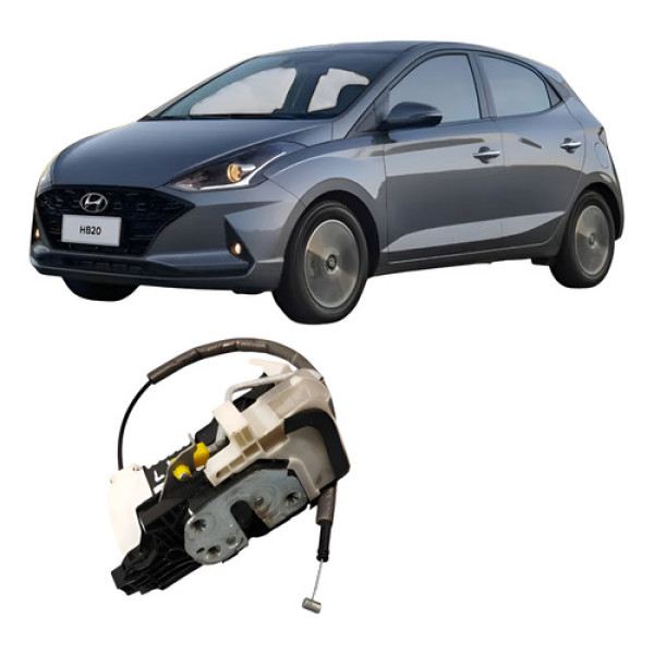 Fechadura Dianteira Esquerda Hyundai Hb20 2021 1.0 3c  .