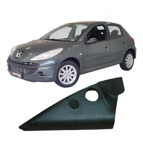 Acabamento Esquerdo Retrovisor Peugeot 207 2009 1.4 Original Preto