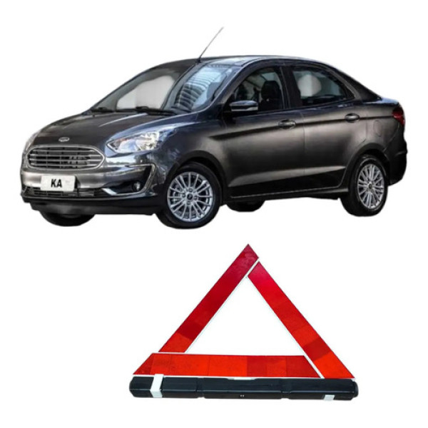Triângulo De Sinalização Ford Ka, Com Suporte