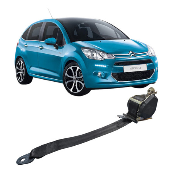 Cinto Segurança Traseiro Esquerdo Citroen C3 2014 A 2020