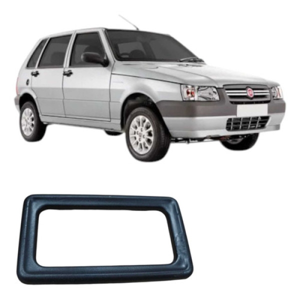 Acabamento Maçaneta Interna Fiat Uno Mille 2004 Original Preto Dianteira/traseira