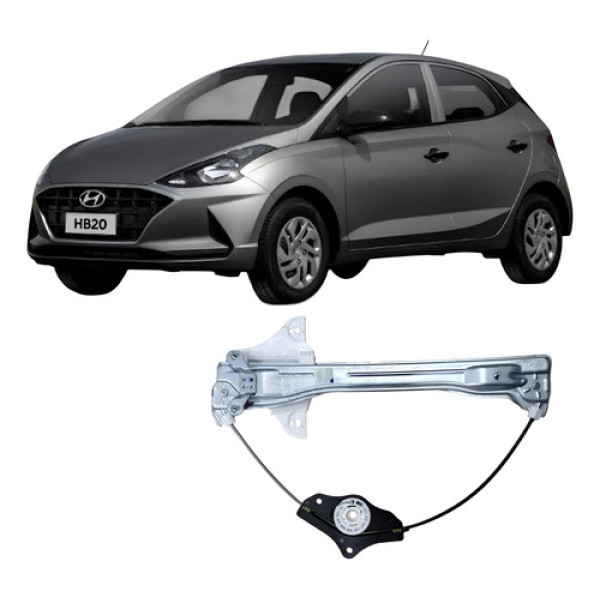 Máquina Vidro Traseira Direita Hyundai Hb20 2021