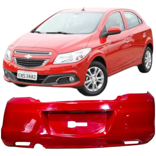 Parachoque Traseiro Vermelho Chevrolet Onix 2014 Original