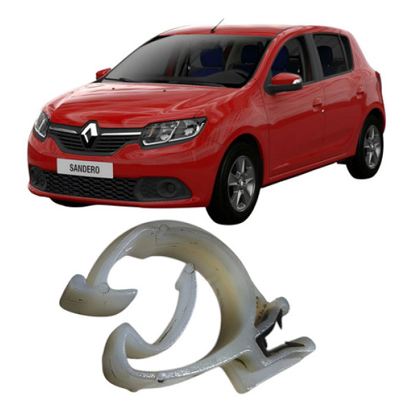 Suporte Presilha Mangueira Água Renault Sandero 2017 Branco Branco