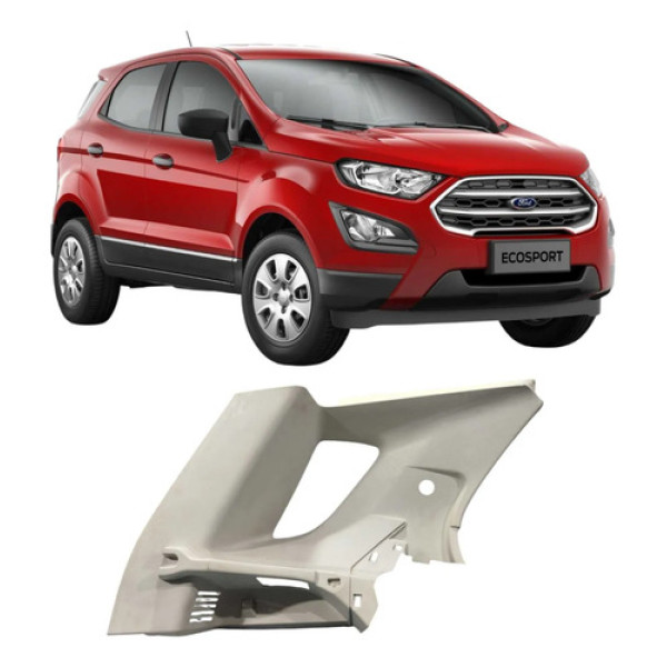 Acabamento Coluna Traseira Esquerda Ford Ecosport 2014 2015 Branco