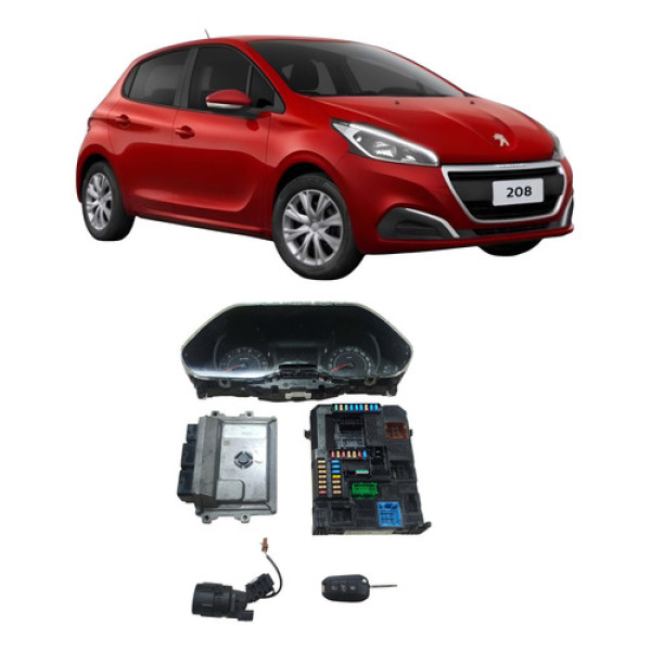 Kit Code Módulo Injeção Peugeot 208 2019 1.2 3c 980061001