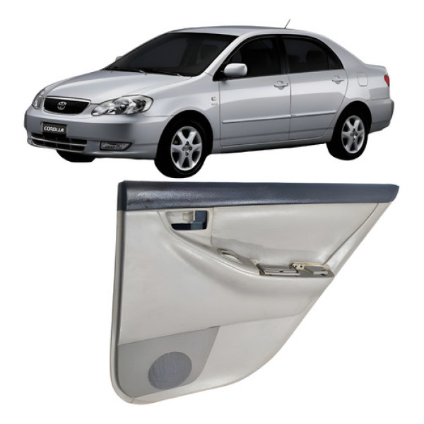 Forro De Porta Traseiro Esquerdo Toyota Corolla 2005-2007 Cinza
