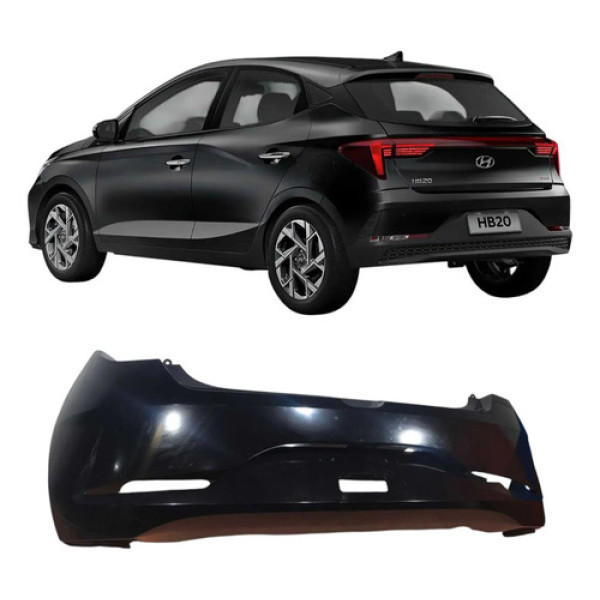  Para-choque Traseiro Hb20 Hatch 2020 1.0 3c Original