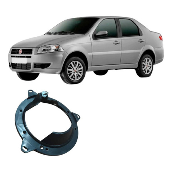 Suporte Alto Falante Porta Fiat Siena 2013 1.0 4p Preto