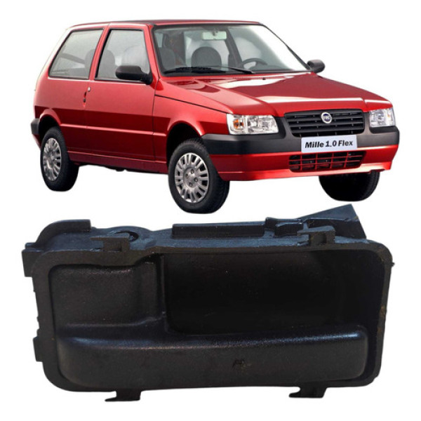 Maçaneta Dianteira Direita Fiat Uno Mille 2006 Branco Dianteira