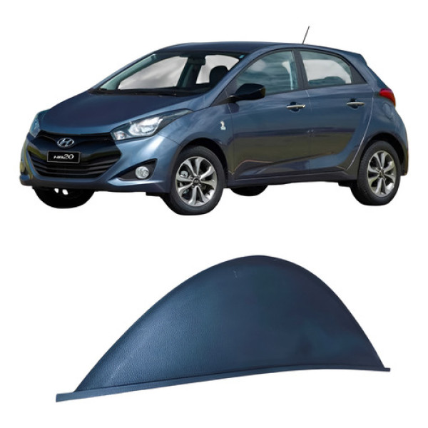Acabamento Direito Painel  Hyundai Hb20 1.0 3c 2017 847661s0 Preto Listras