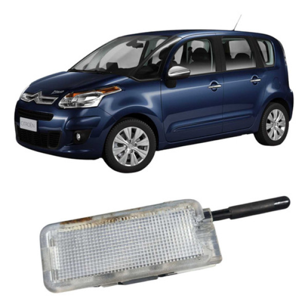 Luz De Porta Luvas Citroën C3 Picasso 2014 1.5 A6mx30 H1 Preto Branco