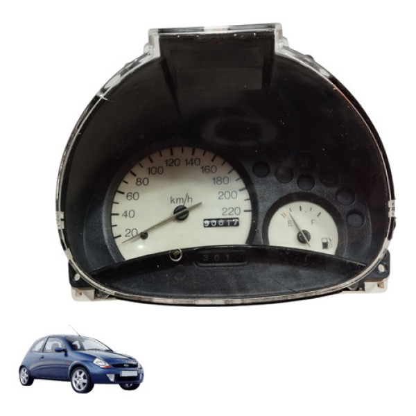 Painel Instrumento Velocimetro Completo Ford Ka 1997 A 2000 Preto