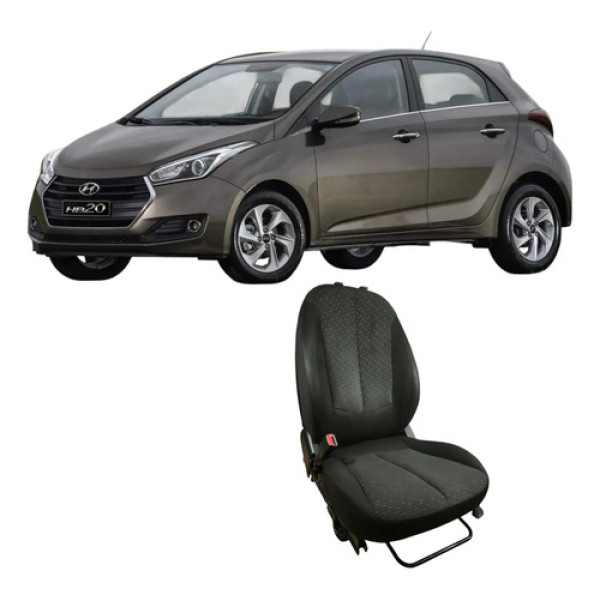 Banco Dianteiro Lado Esquerdo Hyundai Hb20 2016 Original Preto