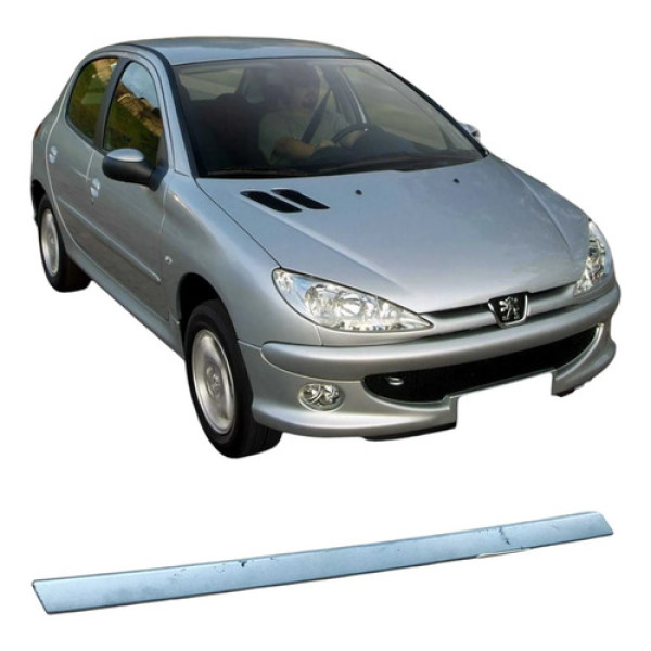 Friso Porta Traseira Direita Peugeot 206 1.4 2008 93392415 Branco