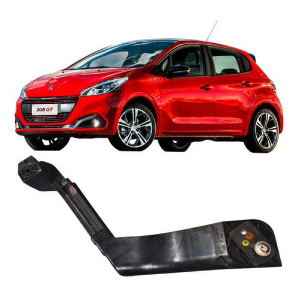 Guia Trilho Vidro Traseiro Esquerdo Peugeot 208 Allure 2017 Branco