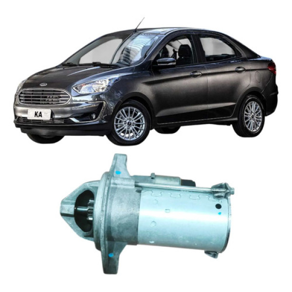 Motor Partida Arranque Ford Ka 1.0 3c 2020 E3b511000aa