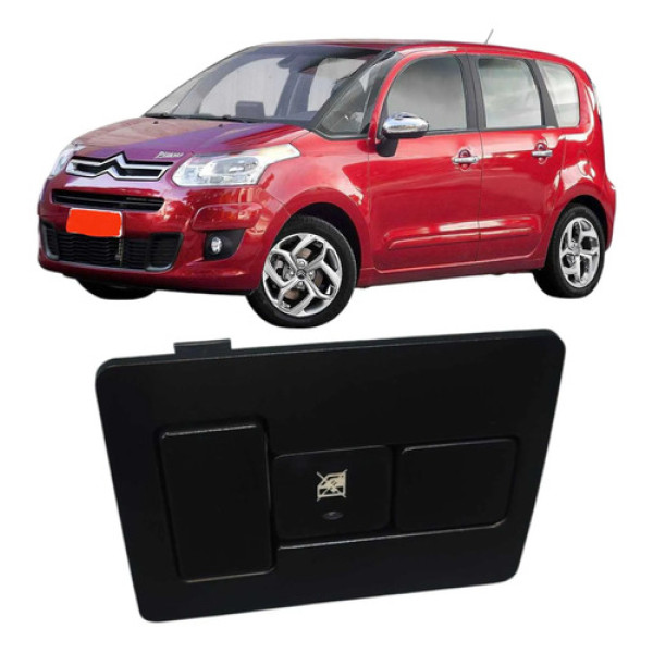 Moldura Botão Trava Vidro Citroen C3 Picasso 2014 9672534177
