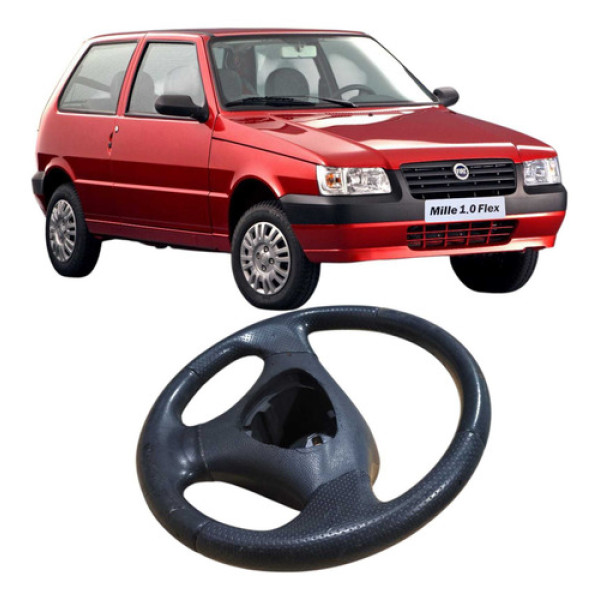 Volante Direçao Fiat Uno Mille 2006 Branco