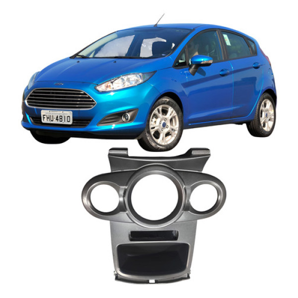 Moldura Painel Ar Comando Ford Fiesta 2014 A 2018