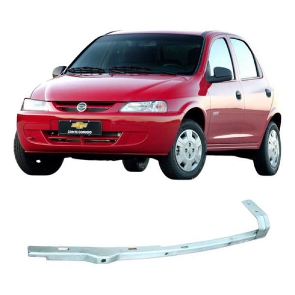 Canaleta Vidro Dianteiro Esquerdo Chevrolet Celta 2004 Prateado