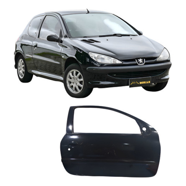Porta Dianteira Direita Peugeot Sensat 2008 2p.    Preto Dianteira Direita Preto